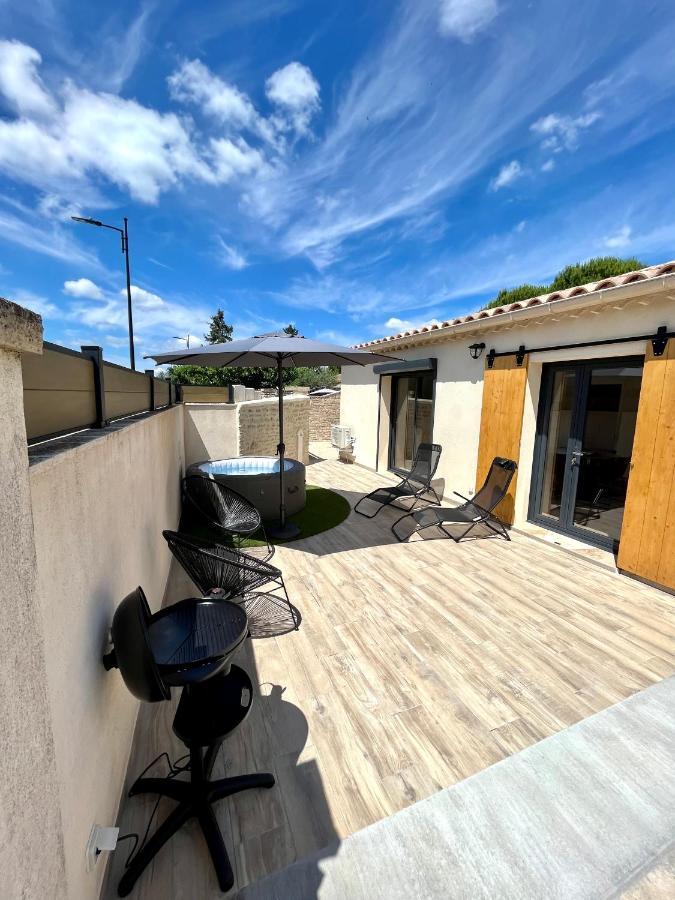 Maison De Charme Avec Jacuzzi Molleges Luaran gambar