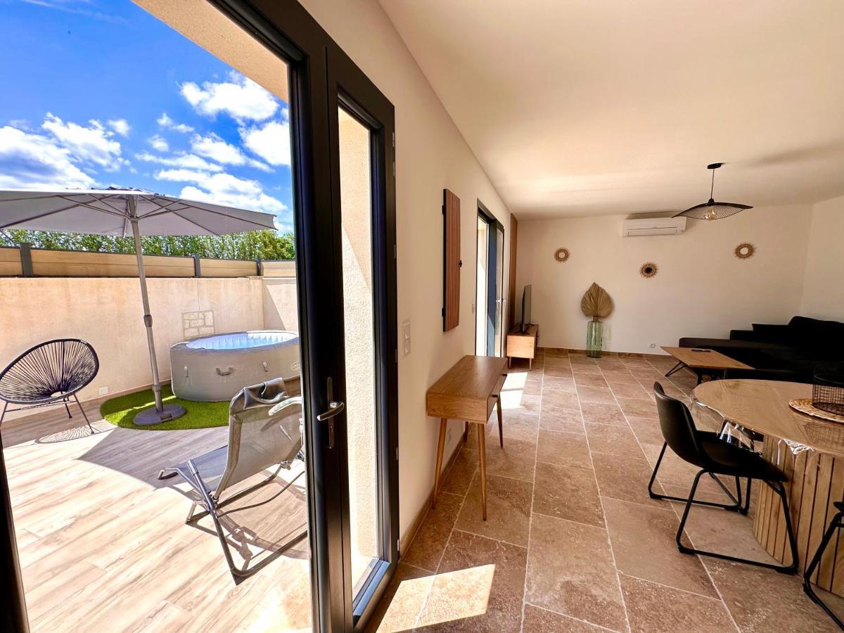 Maison De Charme Avec Jacuzzi Molleges Luaran gambar